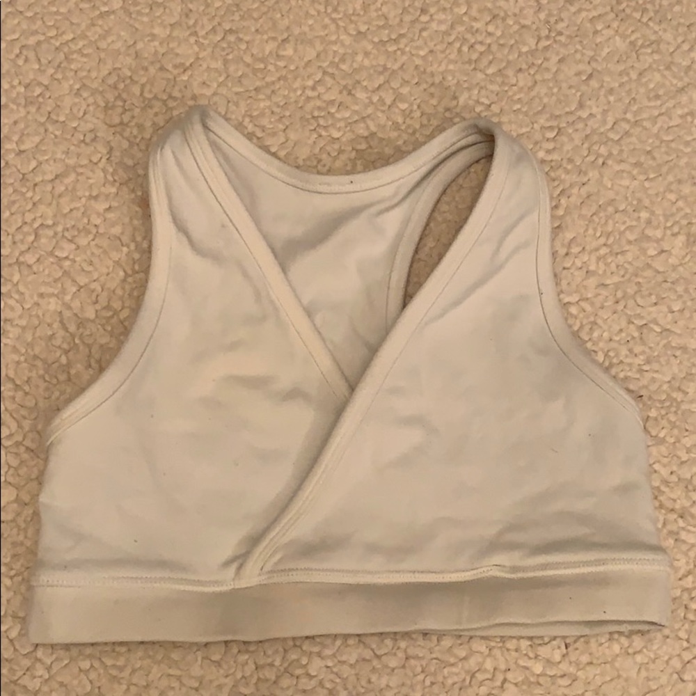 Lululemon White Yoga Bra Top
